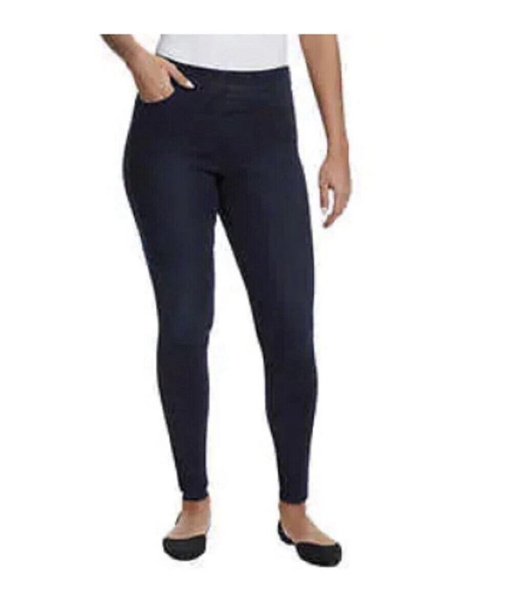 Gloria Vanderbilt Amanda High Rise Pull On Jeans Sz 12 Functional Pockets